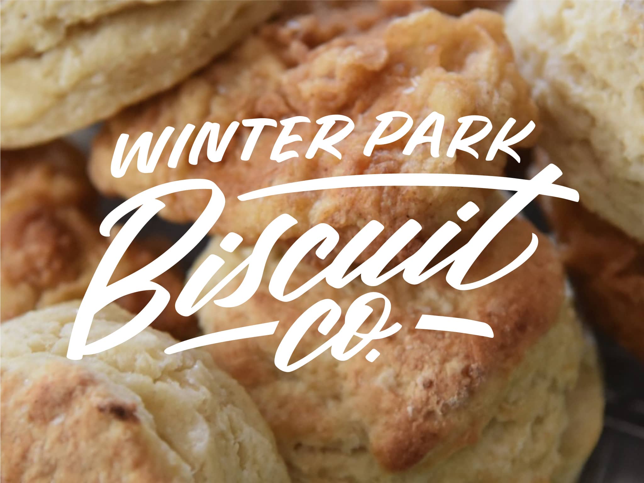 Winter Park Biscuit Co. hand lettered brush lettering logo
