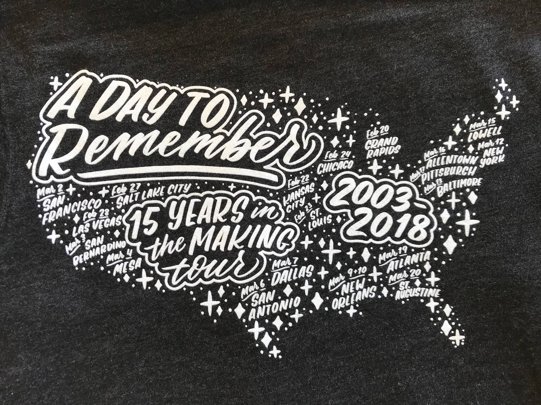 A Day to Remember tour hoodie