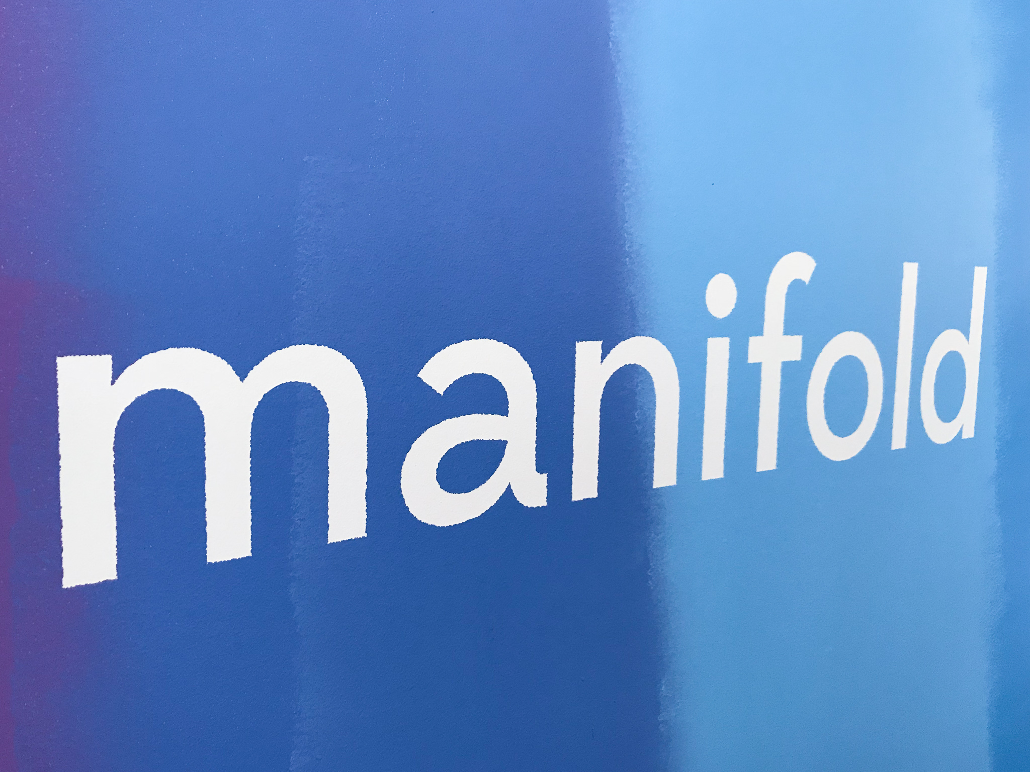 Manifold mural hand lettered by Hillery Powers