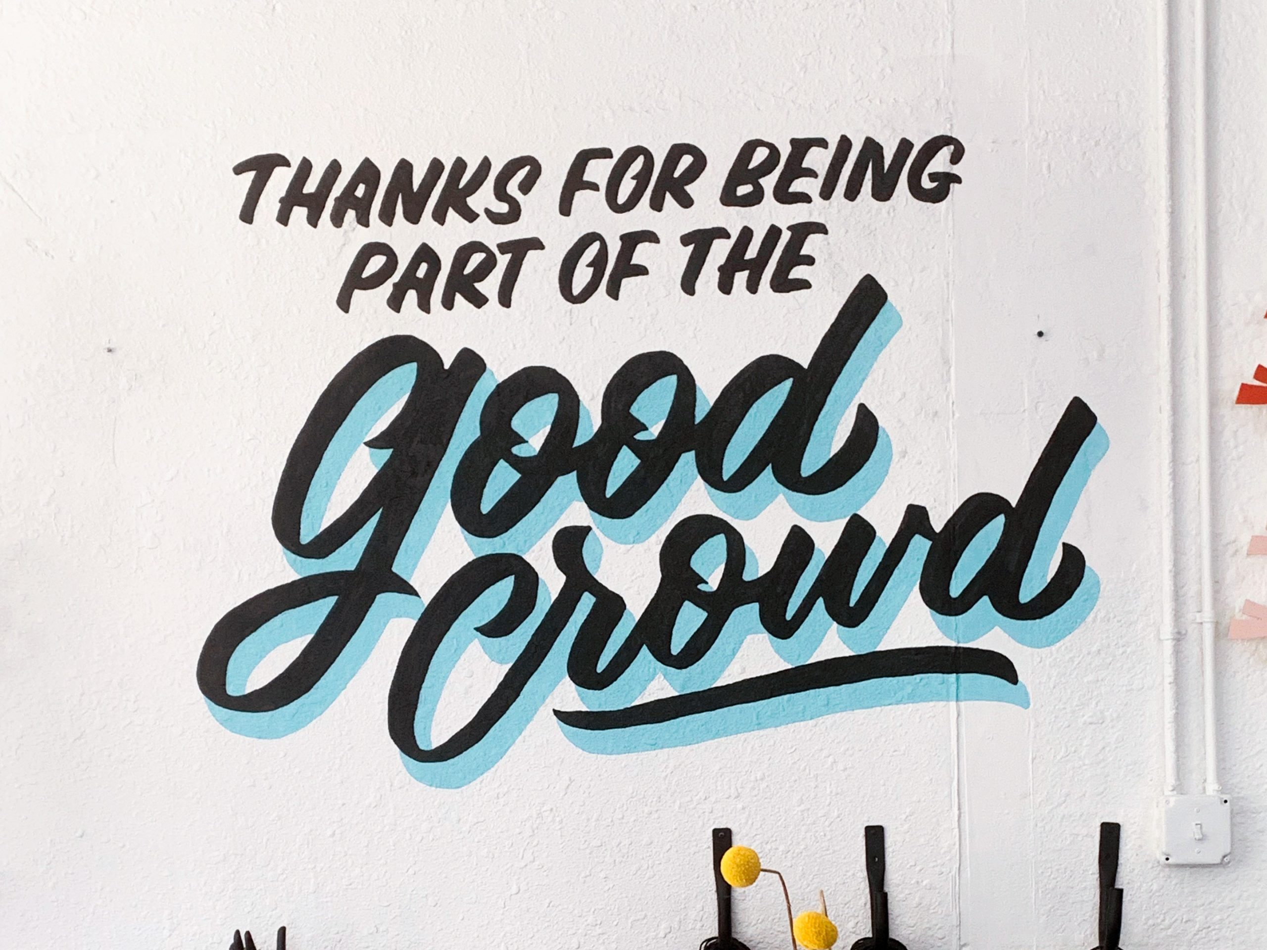 Good Crowd shop mural